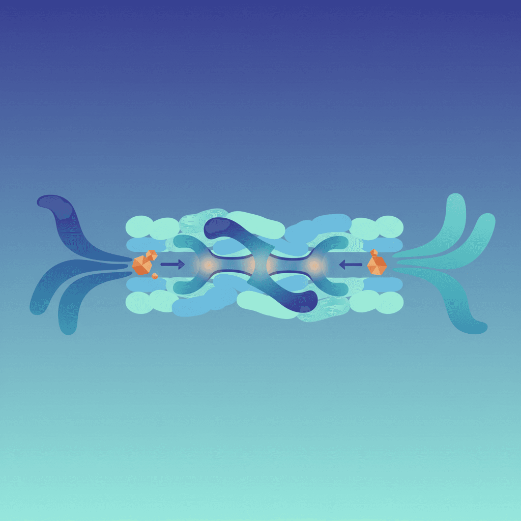 OCT·MATE 수송체를 통한 메트포르민 흡수 및 배설 경로 모식도