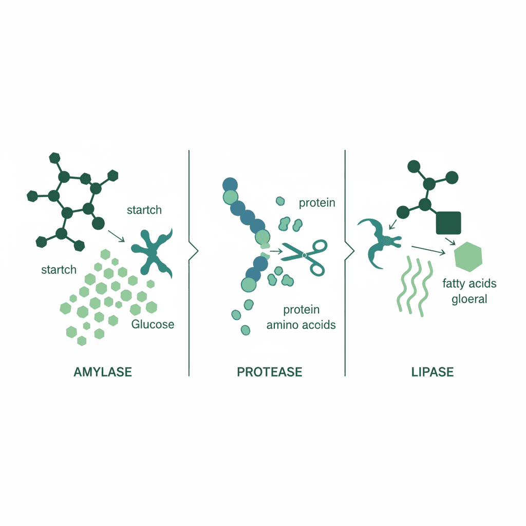 소화효소 작용 메커니즘