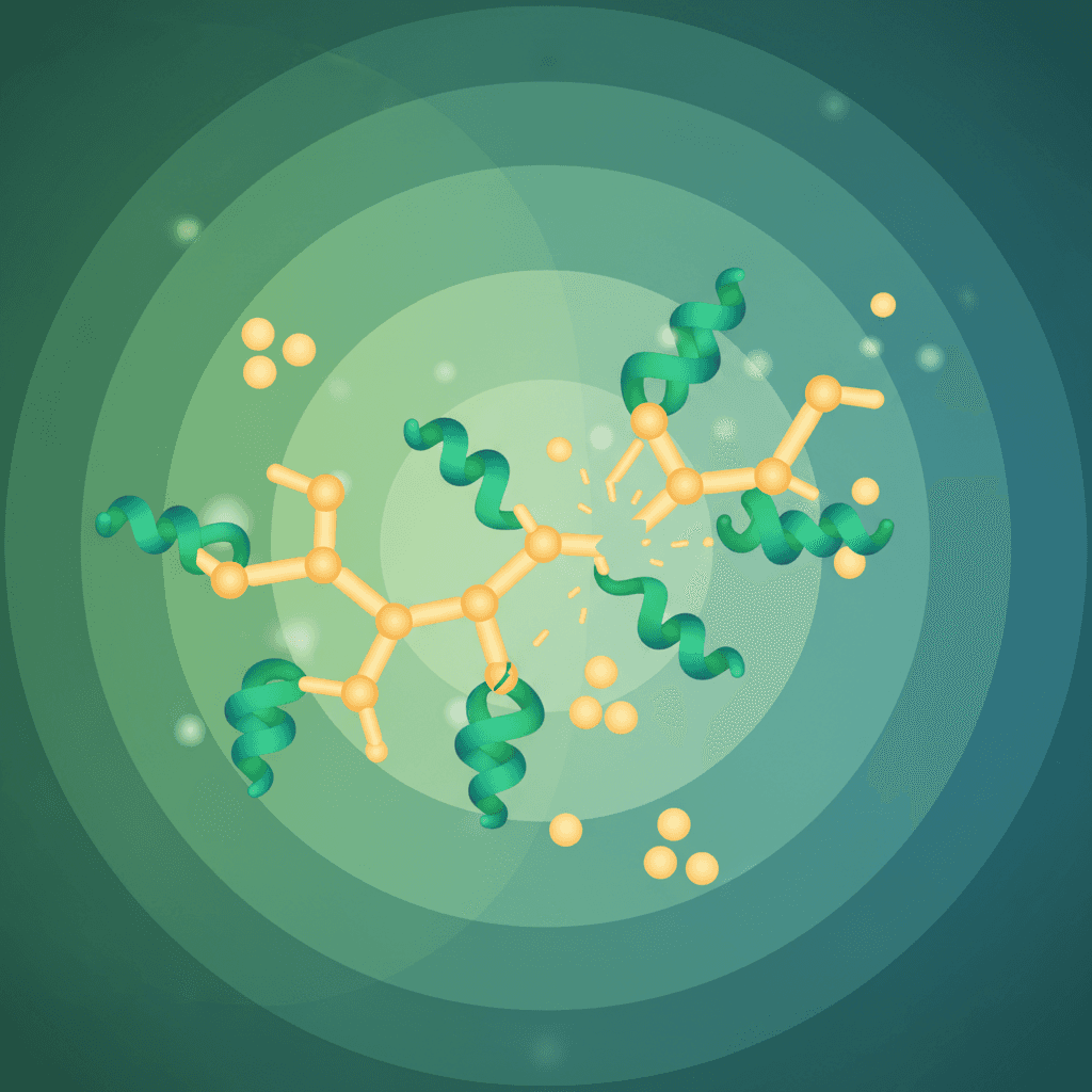 Schematic diagram of amylase enzyme breaking down starch into maltose and glucose molecules, with pH range annotation showing optimal activity zones