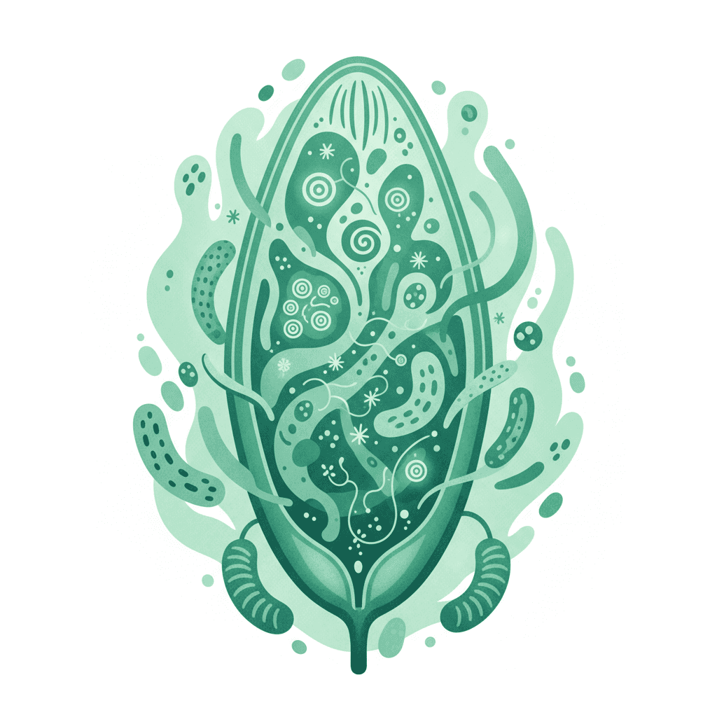 파로 고대 밀 이삭과 발효 공정 인포그래픽