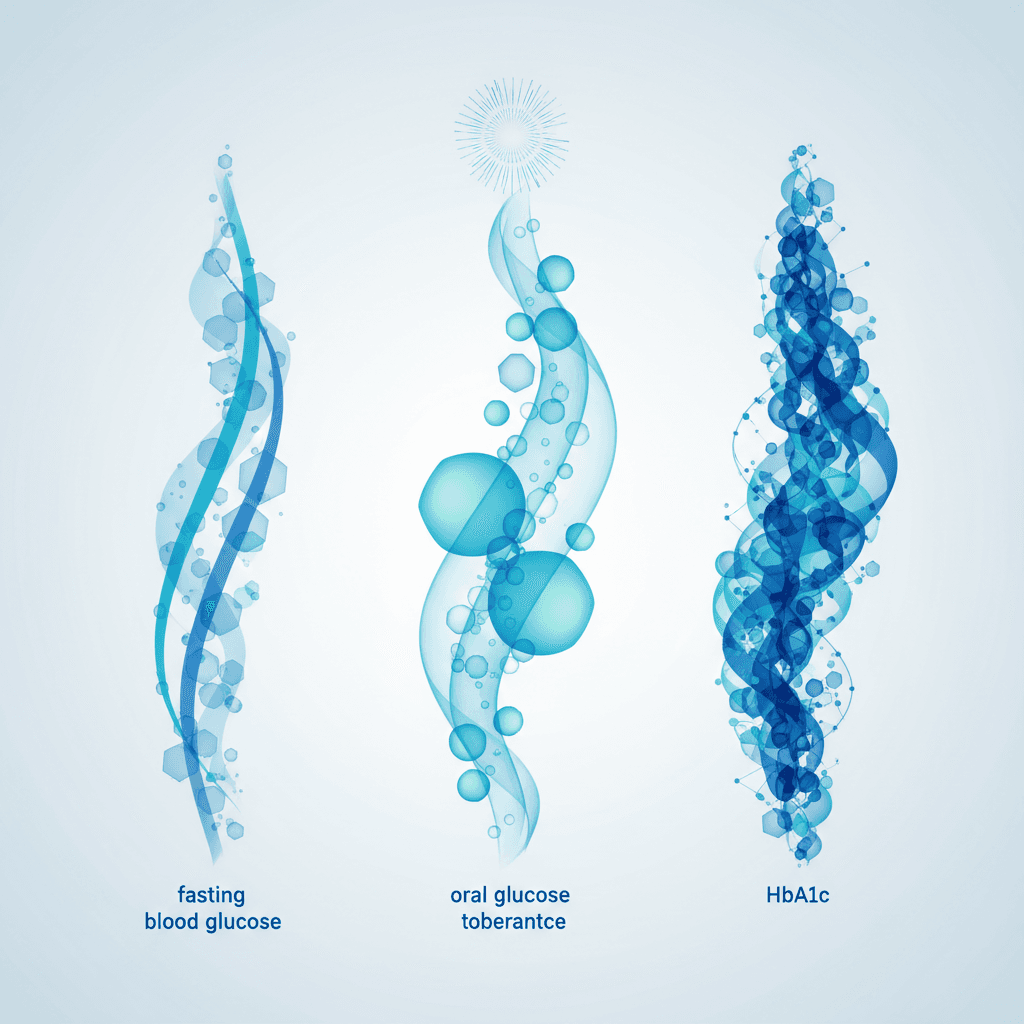 공복혈당 장애(IFG), 내당능 장애(IGT), IFG+IGT 세 가지 당뇨 전단계 표현형과 진단 기준 수치를 비교한 인포그래픽