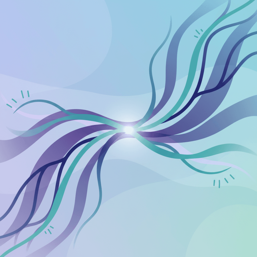 말초신경병증 증상(손발 저림, 감각 이상)을 나타내는 인체 일러스트와 B12 수치 시계열 그래프