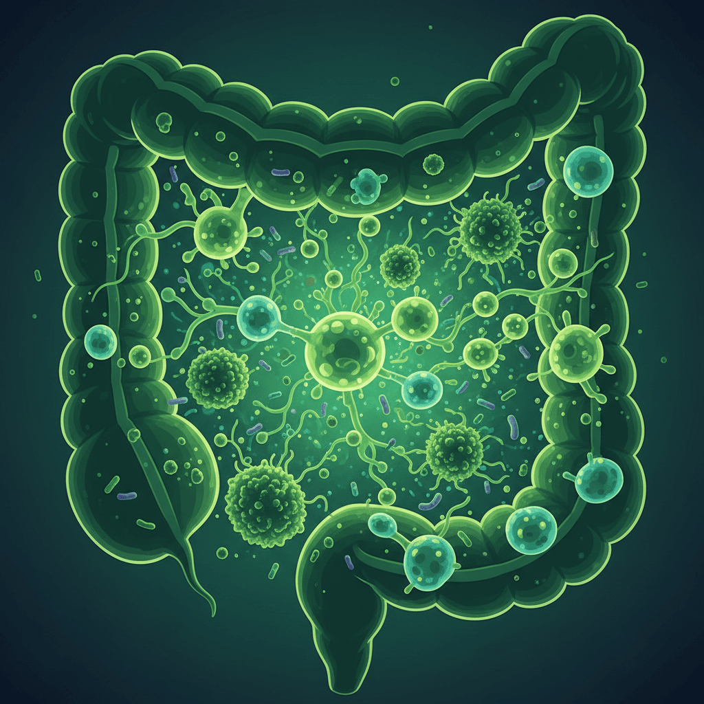 IBD와 만성 변비에서 비피도박테리움 및 다균주 조합 효과 비교 도표