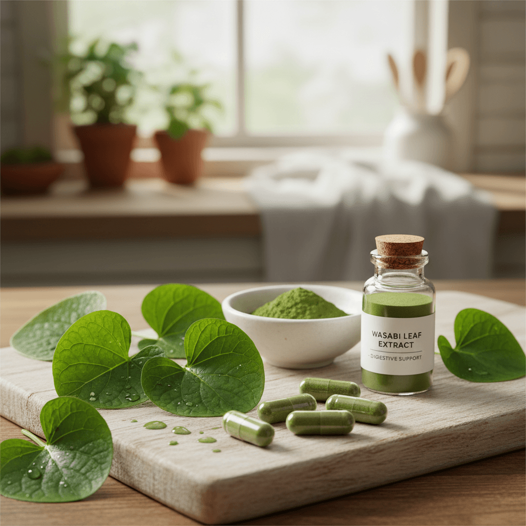 소우코우 제품과 녹두 원료를 함께 보여주는 브랜드 이미지