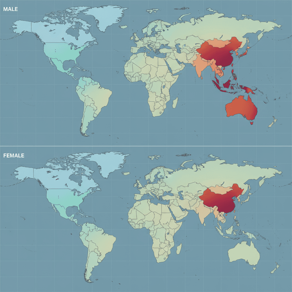 갑상선암 과잉 진단 비율 국제 비교: 한국·중국·일본·유럽 주요국 과잉 진단 추정치