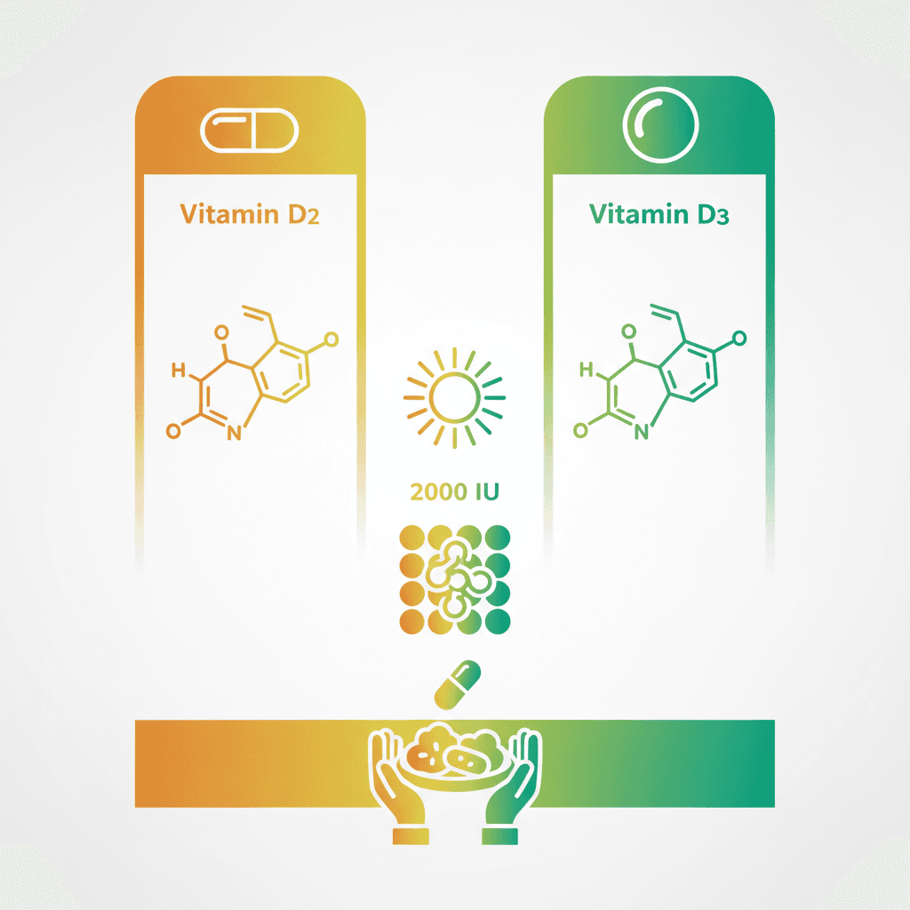 비타민D의 주요 생리적 기능 신체 도해