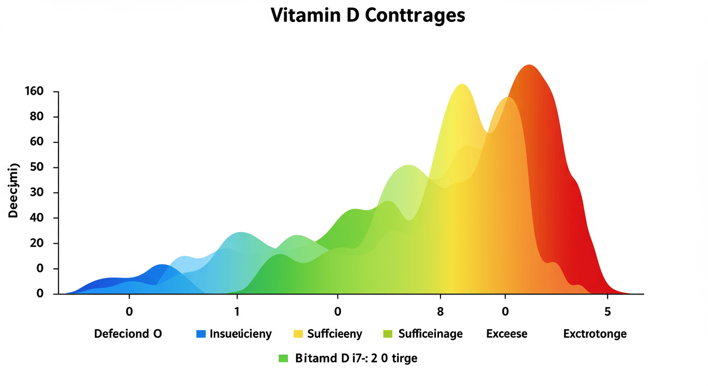 비타민D 혈중 농도 범위 인포그래픽